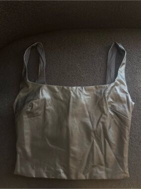 Naked Wardrobe Leather Tank Top